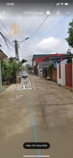 Bán đất hẻm 139 Ama Khê Dt:6x25m (thổ cư 75m2) hướng Bắc - Giá 3,5!tỷ!!! - 1