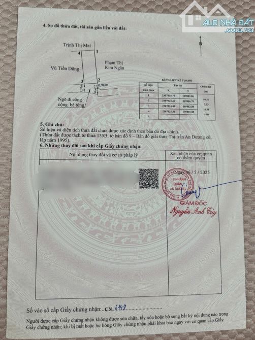 Chỉ 9XX triệu đồng sở hữu đất trung tâm phường An Dương, đẹp không tì vết - 1