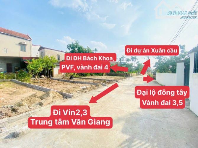Nhỉnh 2tỷ sở hữu ngay 78m2 đất Văn Giang ô tô tránh nhau sát khu đấu giá và tiếp giáp vành - 1