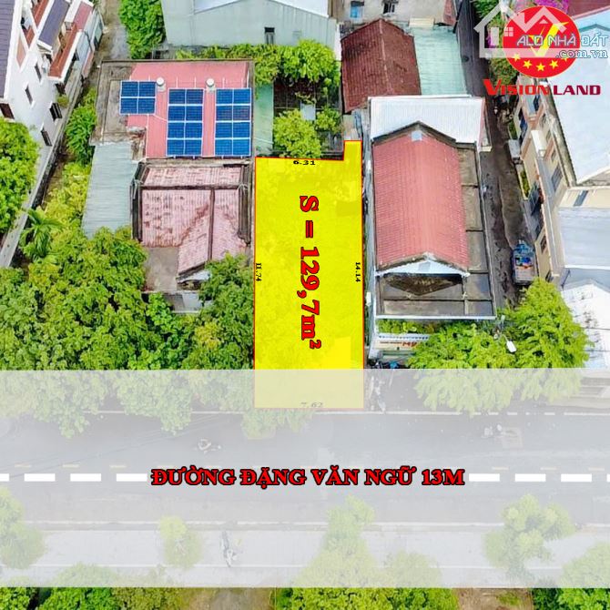 Mặt tiền Đặng Văn Ngữ 13M cách chợ An Cựu chỉ 350M - 1