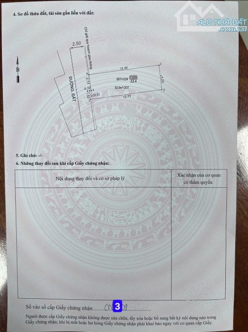 Bán đất 4.3x12.3m, hẻm Nguyễn Tri Phương p. An Bình gần chợ Dĩ An 2 - 1