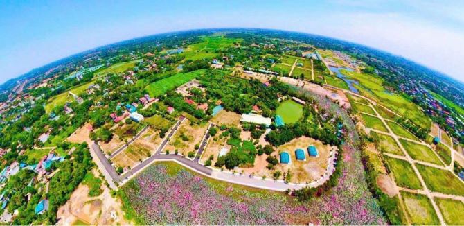 100m hồ sen Linh Sơn , xung quanh đầy đủ tiện ích gần đại học FPT và Đại Học Quốc Gia - 1