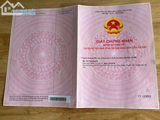 Bán mảnh đất thổ cư tại thôn Phú Hạ, xã Kim Anh, huyện Sóc Sơn, Hà Nội. - 2