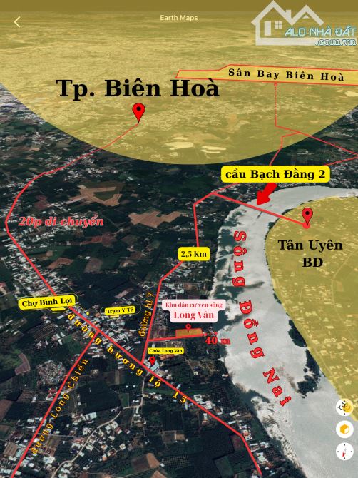 870TR - BÁN ĐẤT SỔ RIÊNG THỔ CƯ VEN SÔNG 50m - 1