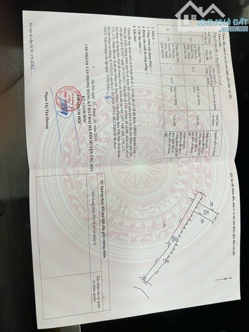 Bán đất Viên An Ưngd Hoà, ngay gần phố Ba Thá, vuôn vắn ô tô vào đất, giá rẻ - 2