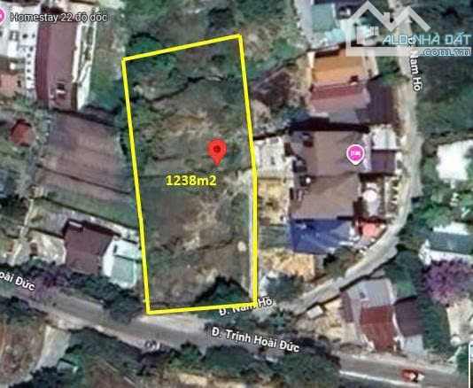 * Đất biệt thự  khách sạn, đường Trịnh Hoài Đức, P11, Tp Đà Lạt. - 1238m2 -  62 tỷ - 2