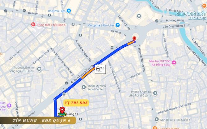 Bán nhà MT Cư Xá Phú Lâm A, Quận 6, DT 12 x 16m, 2 tấm, 20.5 tỷ. (Tín Hưng) - 2