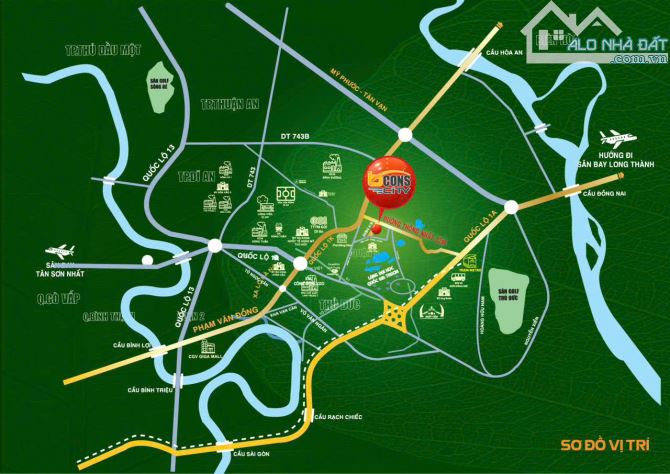 bán gấp căn hộ 61 mét chỉ 2 tỷ 4 ngay mặt tiền đường thống nhất, giữa lòng dĩ an - 2