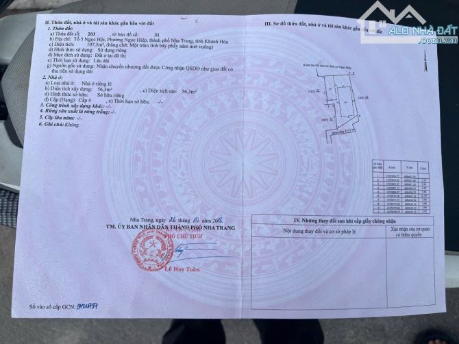 Bán lô đất 107m2 ngang 7.8 mét - đường rộng 20 mét - Tp.Nha Trang - 3