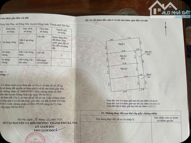 bán đất 49,9m2 thôn hội phụ đông anh gần cầu đông trù giá chỉ 5,x tỷ - 2