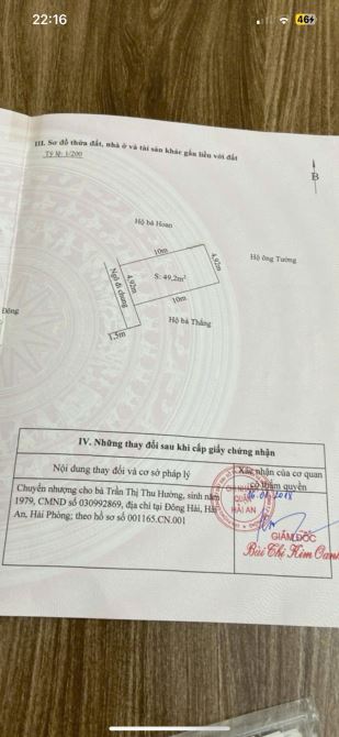 Bán lô đất siêu đẹp vuông vắn ngõ 79 Ngõ Bùi Thị Tự Nhiên, Hải An, Hải Phòng - 3