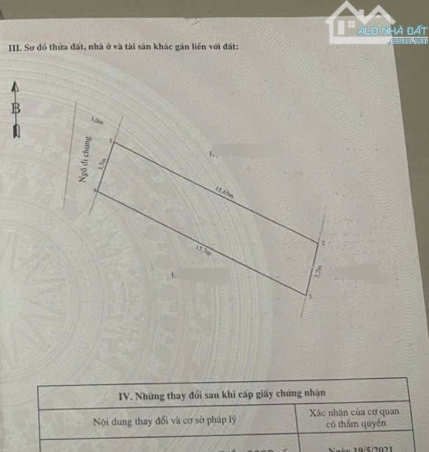 Bán đất 57,3m²  trung tâm Phường Hùng Vương – Hồng Bàng – Hải Phòng, giá chỉ 1,75 tỷ - 4