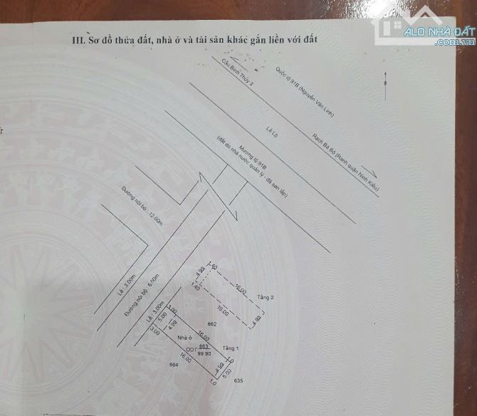 Bán nhà 1 lầu kiên cố trục chính kdc Quân Báo gần chợ bà bộ dt 5x20 hoàn công lộ 12m - 4