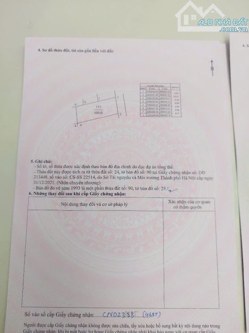 BÁN NHANH 100M FULL THỔ CƯ TẠI THANH TRÍ, MINH PHÚ SÓC SƠN. Ô TÔ THÔNG - 4