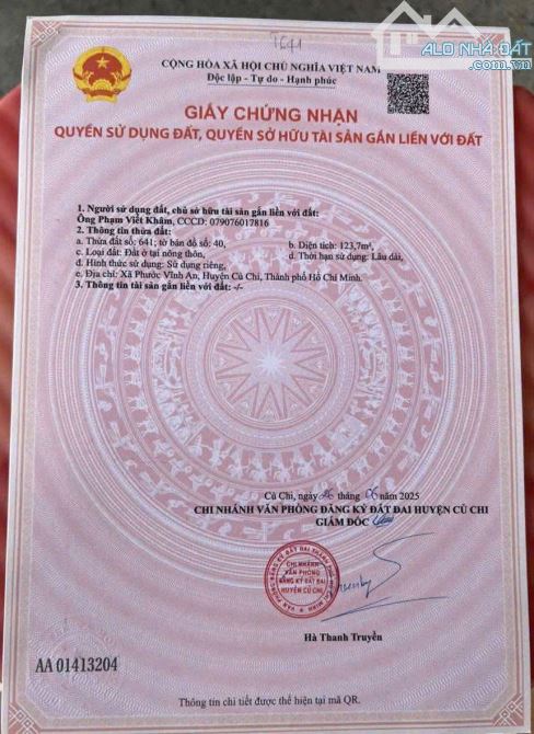 CHỦ NGỘP BANK CẦN BÁN GÁP LÔ ĐẤT MẶT TIỀN VÕ THỊ LỢI , SHR , CÔNG CHỨNG TRONG NGÀY , - 4