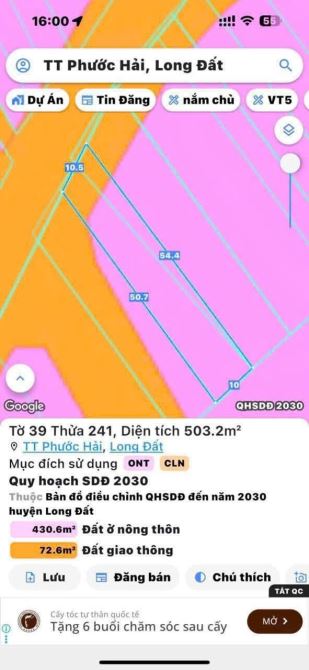 BÁN ĐẤT VEN BIỂN PHƯỚC HẢI - CÁCH ĐƯỜNG VÕ THỊ SÁU 500M KHU DÂN CƯ TOÀN NHÀ VƯỜN SIÊU ĐẸP - 6