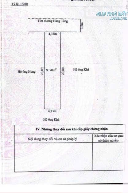 ĐẤT MẶT ĐƯỜNG HÀNG TỔNG GIÁ CHỈ CÓ 48,9 triệu/m