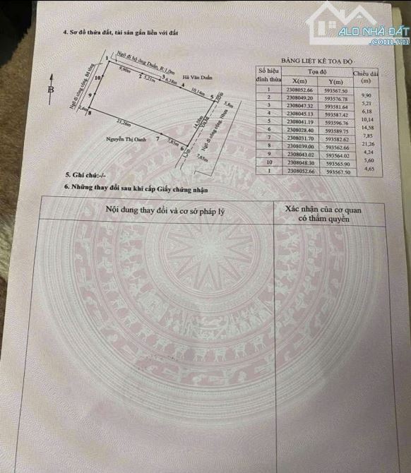 Bán đất Tôn Đức Thắng, Sở Dầu, Hồng Bàng,  100m2, 6,7 tỷ.