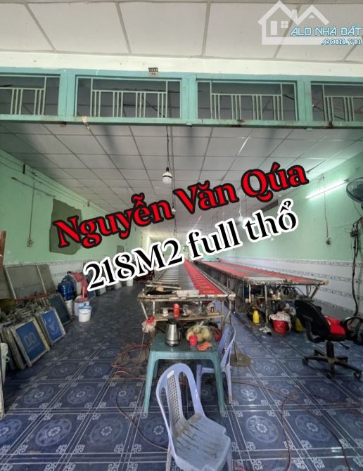 NGUYỄN VĂN QÚA 218M2 FULL THỔ 🥰🥰 XE TẢII THÔNG , NHÀ NGANG HƠN 7M 😍 SHR SỔ VUÔNG A4 😍