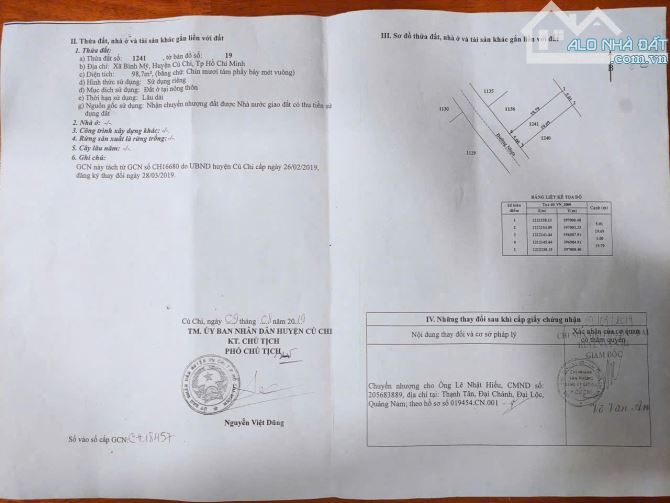 Bán đất Bình Mỹ 1 đường 177 Hà Duy Phiên DT  5 x 20 m giá 2,2 tỷ thương lượng