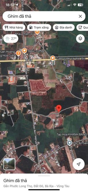 Bán 12 lô đường nhựa gần Ql55 - đường Lộc An - Hồ Lồ đi biển chỉ 5p