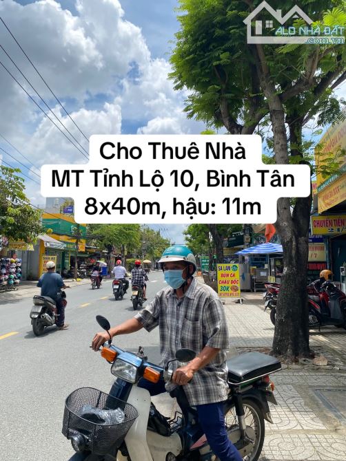 Cho thuê nhà mặt tiền Tỉnh Lộ 10, Bình Tân, 450m2, 1 lầu, 60 triệu
