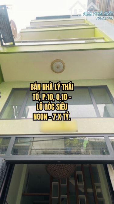 🏠 BÁN NHÀ HỒ THỊ KỶ, P.1, Q.10 - HẺM XE HƠI 5 TẦNG - 8.X TỶ.