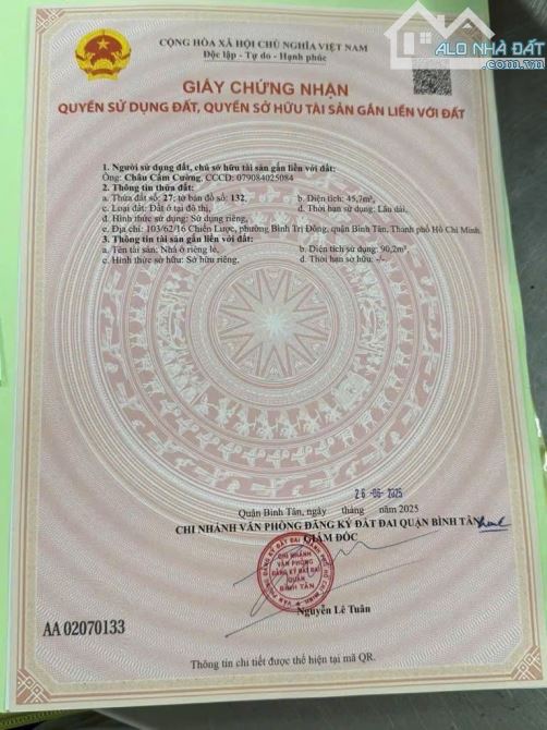 Chiến Lược, BTĐ, Bình Tân. DT 4,6 x 10, 2 tầng. Giá 4,05 tỷ TL. - 11