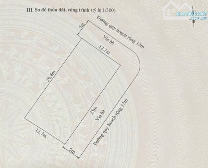 Lô góc 318.7m2 đất khu biệt thự Phúc Lộc tuyến 3 Lê Hồng Phong - 1