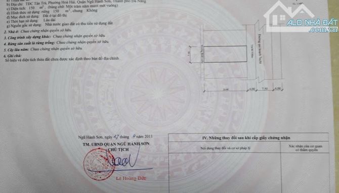 Hàng tuyển -Lô đất BIỂN MT KIM ĐỒNG - DT 150m2- Bãi tắm Tân Trà -Chỉ 7.5 tỷ TL. - 1