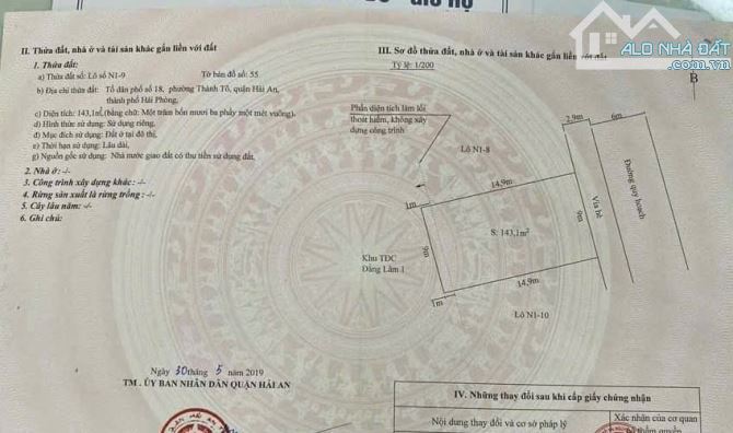 Đất TDC Đường Ngô Hùng, ngần TDC Sao sáng Thành tô - 1
