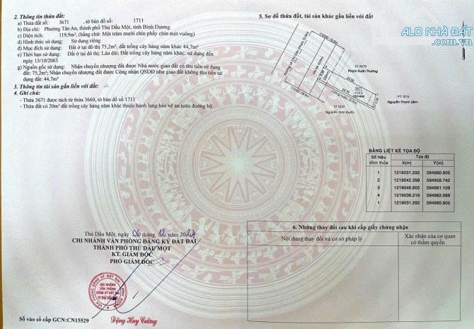 Bán Đất Mặt tiền Lê Chí Dân, Tân An, Thủ Dầu Một, Bình Dương - 1