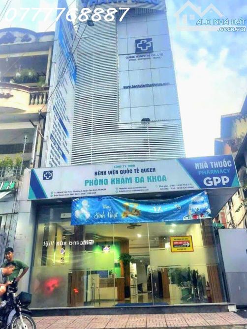 Bán tòa nhà 3MT 5 tầng Q Tân Bình, đang kinh doanh phòng khám, Gần CMT8 - 1