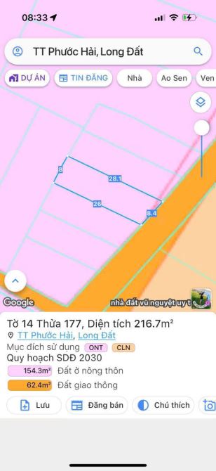 🌴 CƠ HỘI SỞ HỮU 2 LÔ ĐẤT ĐẸP – GIÁ TỐT TẠI LONG MỸ, ĐẤT ĐỎ – BRVT 🌴 - 1