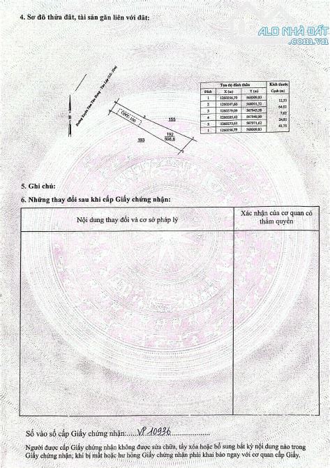Đất xuyên tâm 600m2 - 100 thổ cư, mặt tiền đường 32m không trừ lộ giới bao sổ 420 tr - 1