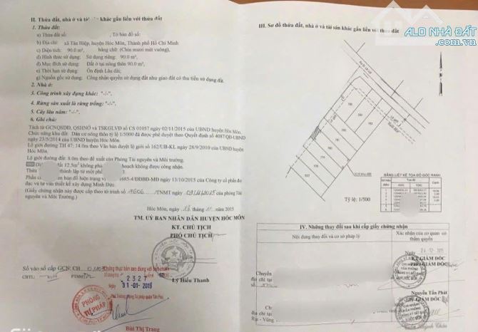 BÁN NHÀ 2 SẸC LÊ LỢI, TÂN HIỆP, HÓC MÔN – SỔ HỒNG RIÊNG – 1 TRỆT 1 LỬNG, 90M² CHỈ 795TR - 1