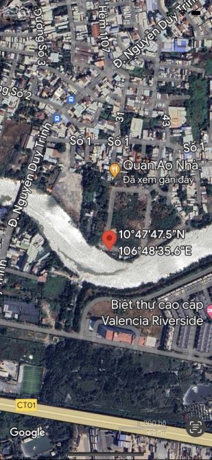 Bán Lô Đất View Sông Nguyễn Duy Trinh Long Trường  18x40 =720m2  Giá Chỉ 36 TỶ - 1