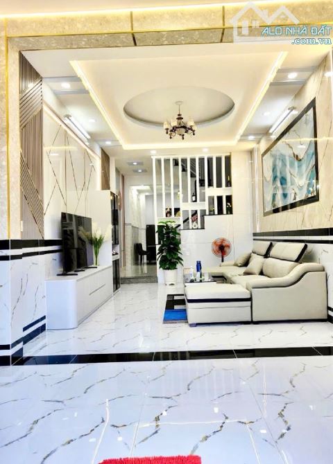 Bán nhà MẶT TIỀN nhánh LÂM THỊ HỐ, Hẻm 7M_ 3Tầng _ tặng FULL NỘI THẤT_6ty750 - 1
