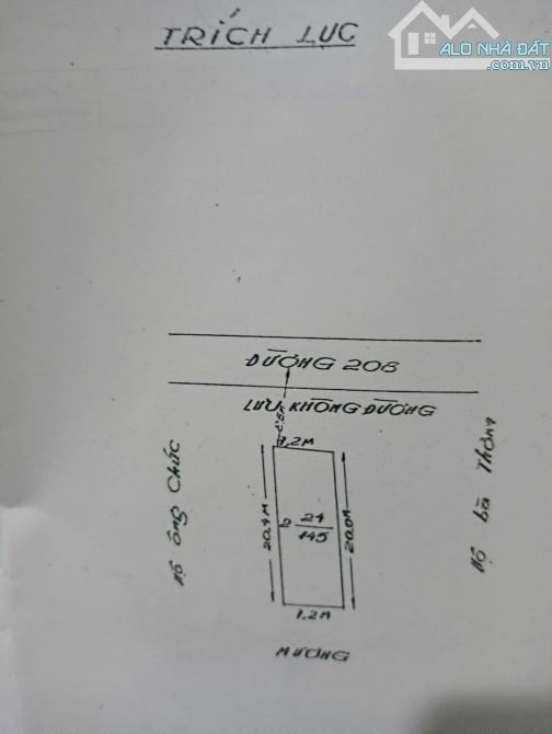 Bán đất tặng nhà đường 208 -Thị trấn An Dương - 1
