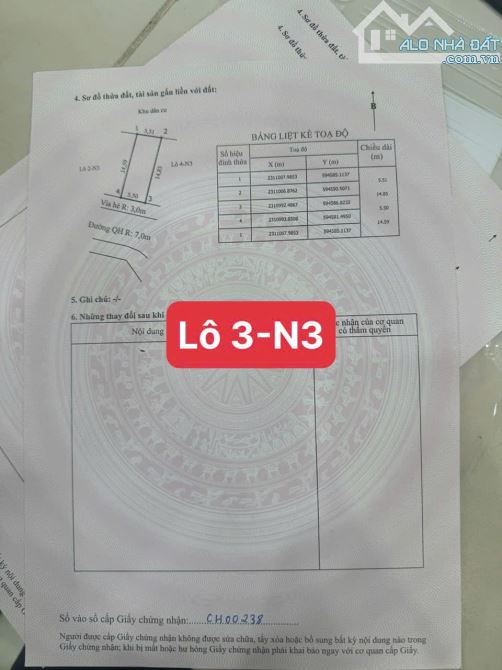 Chính chủ gửi bán lô 3N3 Đấu giá Bái Trong - Phường Hoa động - Thuỷ Nguyên - Hải Phòng - 2