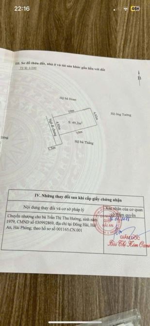 Chủ gửi bán lô đất Ngõ 79 Bùi thị từ nhiên, Đông hải - Hải An - Hải Phòng - 2