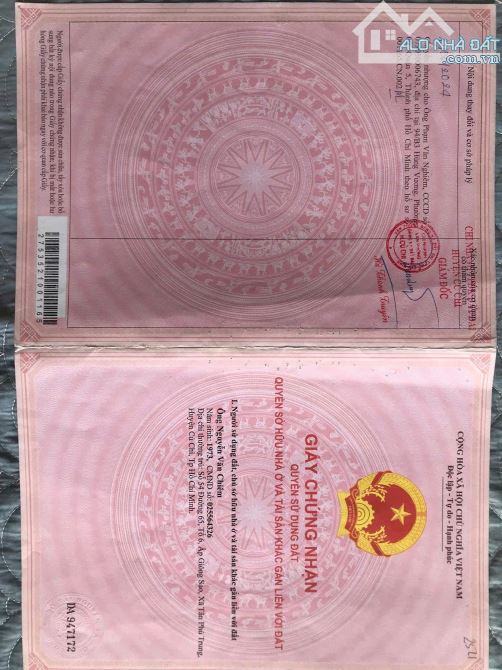 CẦN BÁN GẤP 950TRIỆU LÔ ĐẤT ĐƯỜNG NGUYỄN THỊ LẮNG, PHƯỚC VĨNH AN 261M2, SHR, THỔ CƯ - 2