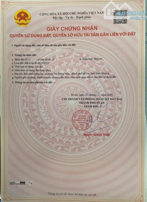 Bán đất 4x15m, đường N2 KDC Phú Mỹ Hiệp p.Tân Đông Hiệp - 2