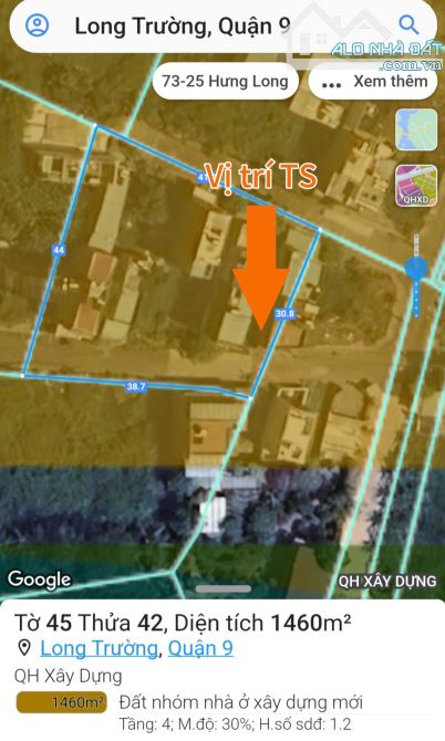 Thanh lý gấp lô đất 79,3 m2, phường Long Trường, TP. Thủ Đức, giá 3,6 tỷ - 2