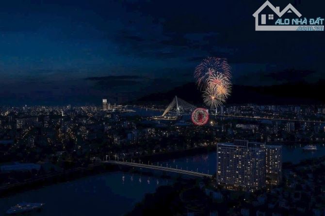 Bán căn hộ 1PN+ Spana Tower Đà Nẵng - View pháo hoa, sông & thành phố, chiết khấu 19% - 2