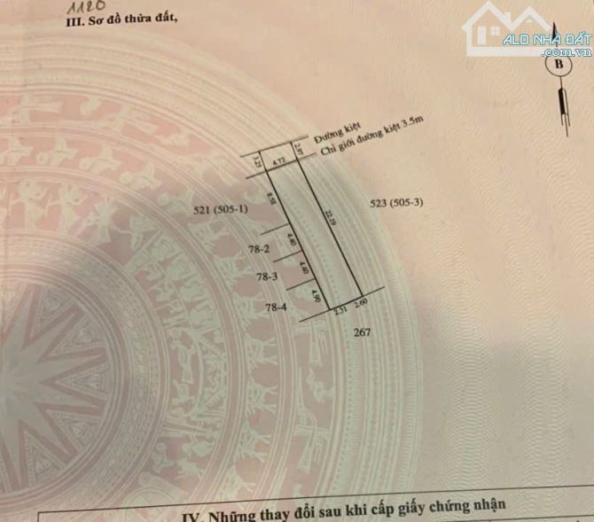 BÁN ĐẤT KIỆT Ô TÔ LÝ THÁI TỔ GẦN BX PHÍA BẮC GIÁ 1Ty320 - 2