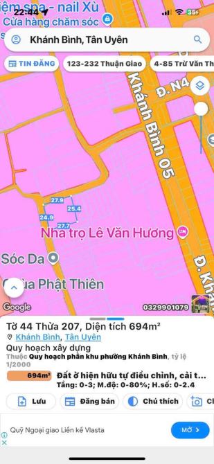 chủ gởi lô đất 2 mt khánh bình tân uyên bình dương - 2