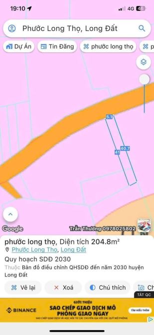 DÀN F0 12 LÔ ĐƯỜNG LỘC AN -- HỒ LÔ GẦN QL55 GIÁ RẺ ĐÂU TƯ TIỀM NĂNG - 3