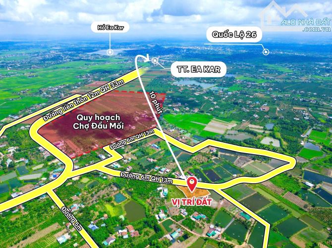 ❌❌Đất Eakar 332m2 chỉ 249 triệu - cách trung tâm 10 phút - 3