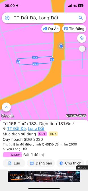 🔥🔥Bán lô đất đường Phan Đăng Lưu - Trung Tâm TT ĐẤT ĐỎ. BRVT - Đối diện quán Dê Tuyết - 4
